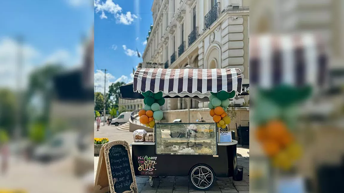 Hotel Traian prezintă Răcoarea Verii. Standul unde poți găsi înghețată artizanală, granita și caffee cremino - VIDEO