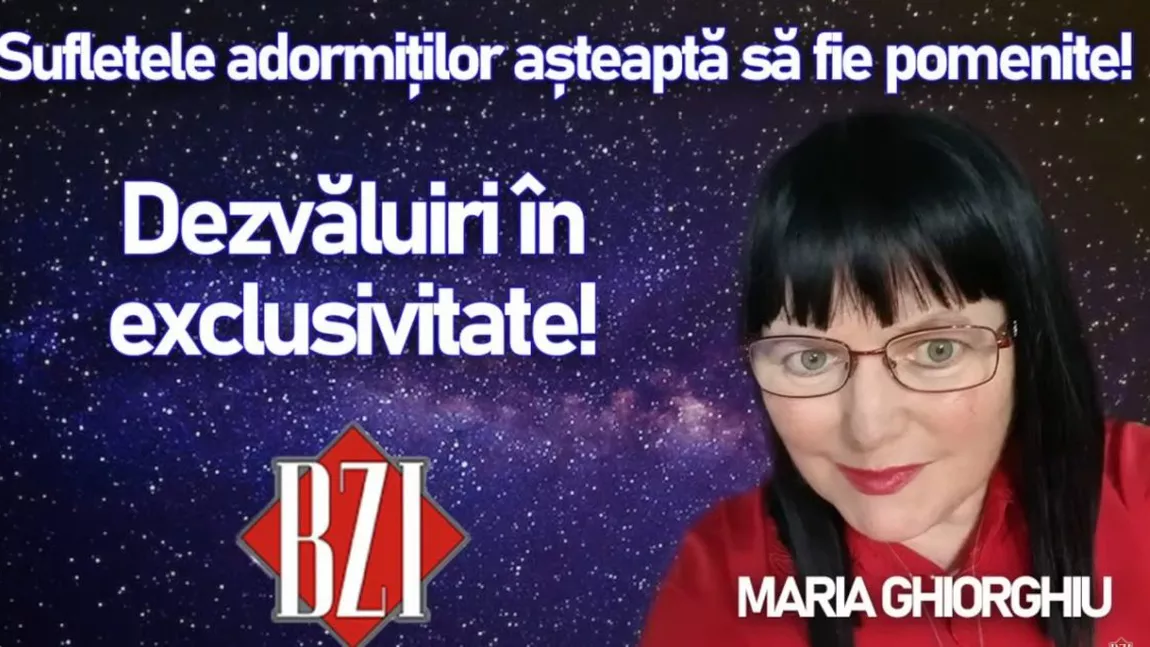 LIVE VIDEO - Maria Ghiorghiu revine la BZI LIVE! Noi dezvăluiri interesante
