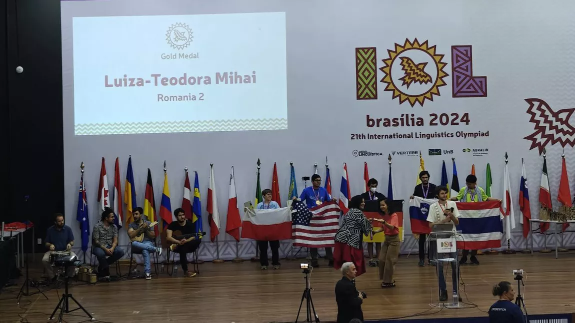 Medalie de aur obținută de eleva Luiza - Teodora Mihai de la Colegiul Național Iași la Olimpiada Internațională de Lingvistică (IOL) 2024