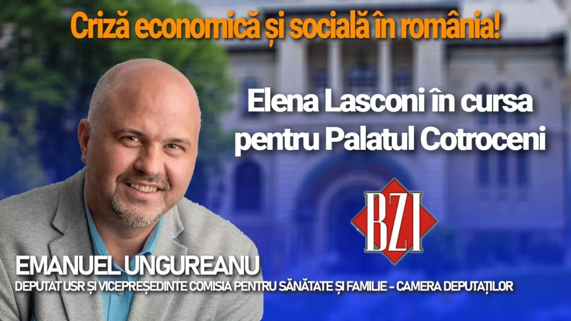 Deputatul USR, Emanuel Ungureanu, vicepreședintele Comisiei pentru sănătate și familie, într-o nouă ediție BZI LIVE