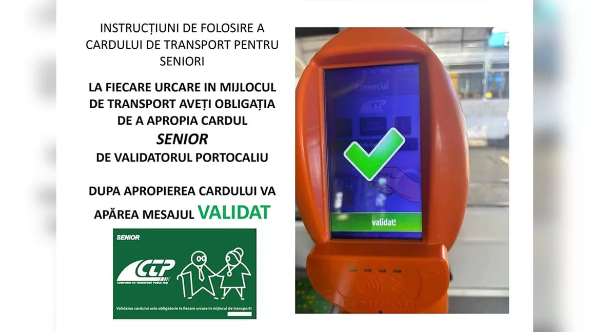 CTP Iași a început distribuirea cardurilor electronice pentru seniori