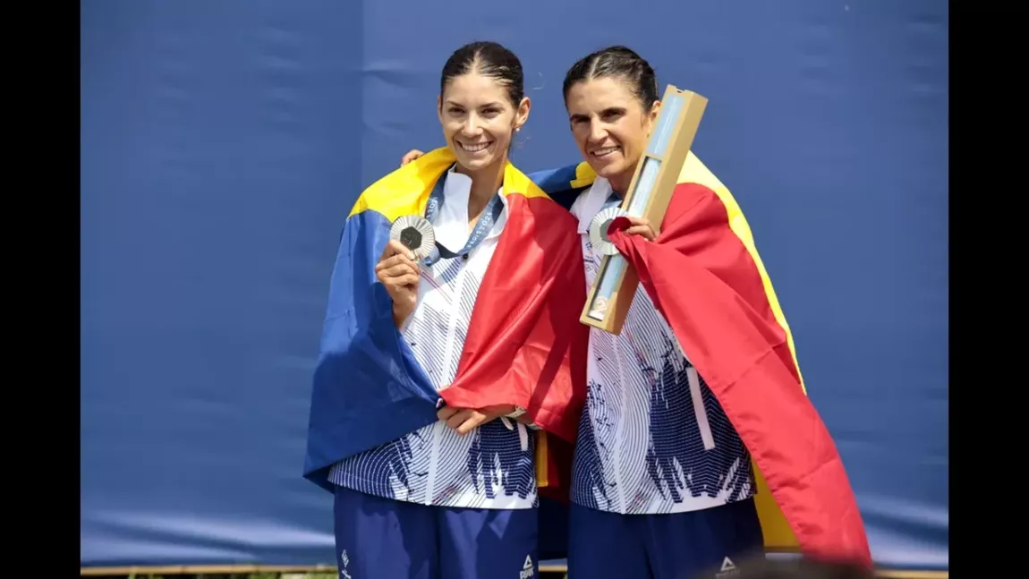 Medalia cu numărul 6 la Jocurile Olimpice de la Paris. Ionela Cozmiuc şi Gianina van Groningen au obţinut argintul la dublu vâsle categorie uşoară