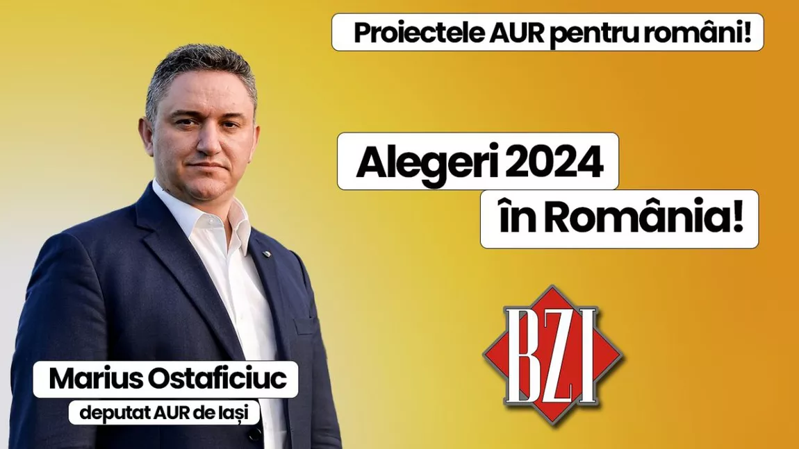 Deputatul și liderul AUR de Iași Marius Ostaficiuc prezintă și analizează la BZI LIVE proiectele și obiectivele formațiunii politice pe care o reprezintă