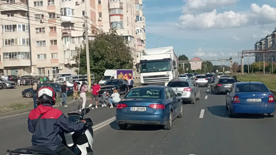 Accident rutier în municipiul Iași! Pieton acroșat de un autocamion în Canta