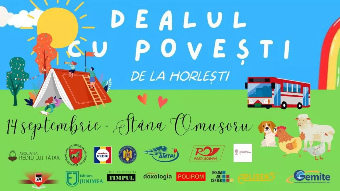 A doua ediție a Festivalului „Dealul cu povești” îi invită pe micii cititori la o nouă aventură literară