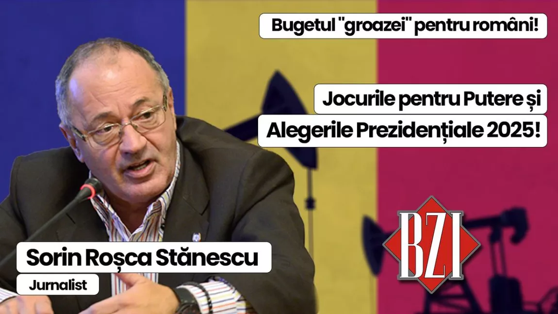 LIVE VIDEO - Talk-show-ul momentului la BZI LIVE alături de nașul presei din România, senior-jurnalistul Sorin Roșca Stănescu! De la 