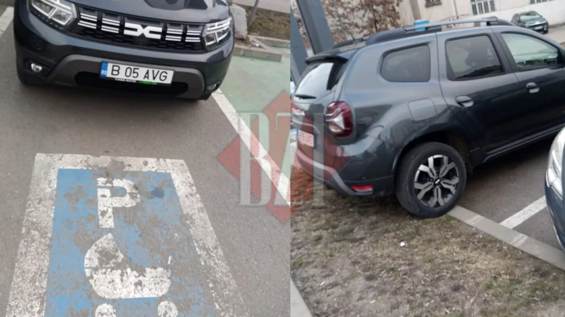 Locurile de parcare pentru mamele cu copii din Iași, ocupate abuziv de șoferii leneși