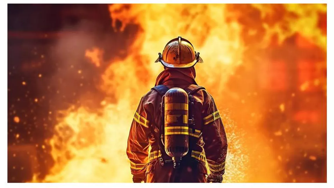 Incendiu de vegetație uscată în localitatea Dancu. Pompierii intervin