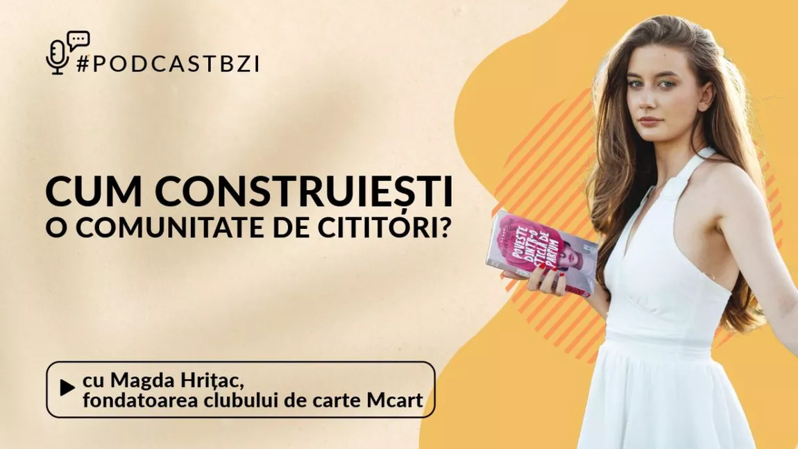 LIVE VIDEO - Magda Hrițac, fondatoarea clubului de carte Mcart, despre cum construiești o comunitate de cititori?