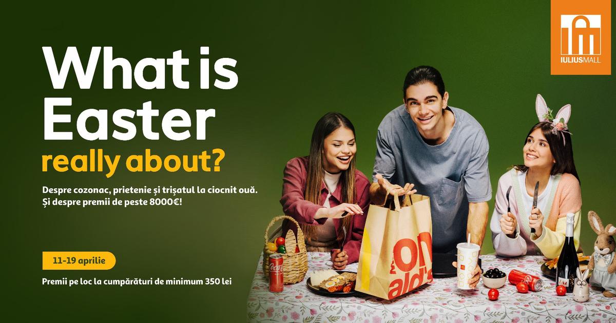 “Pregătește-te de sărbătoare la Iulius Mall: premii la cumpărături și distracție de Paște!”