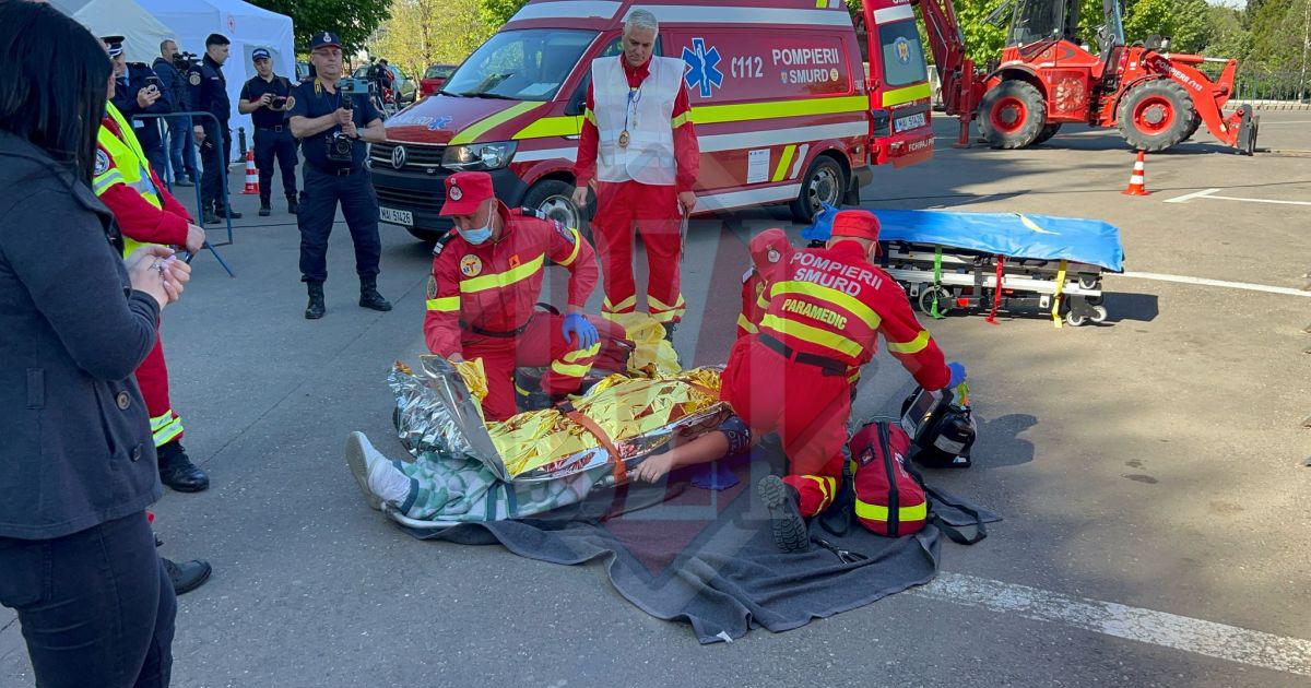 Competiție națională de descarcerare și prim ajutor la Iași, cu pompieri de la 6 inspectorate.