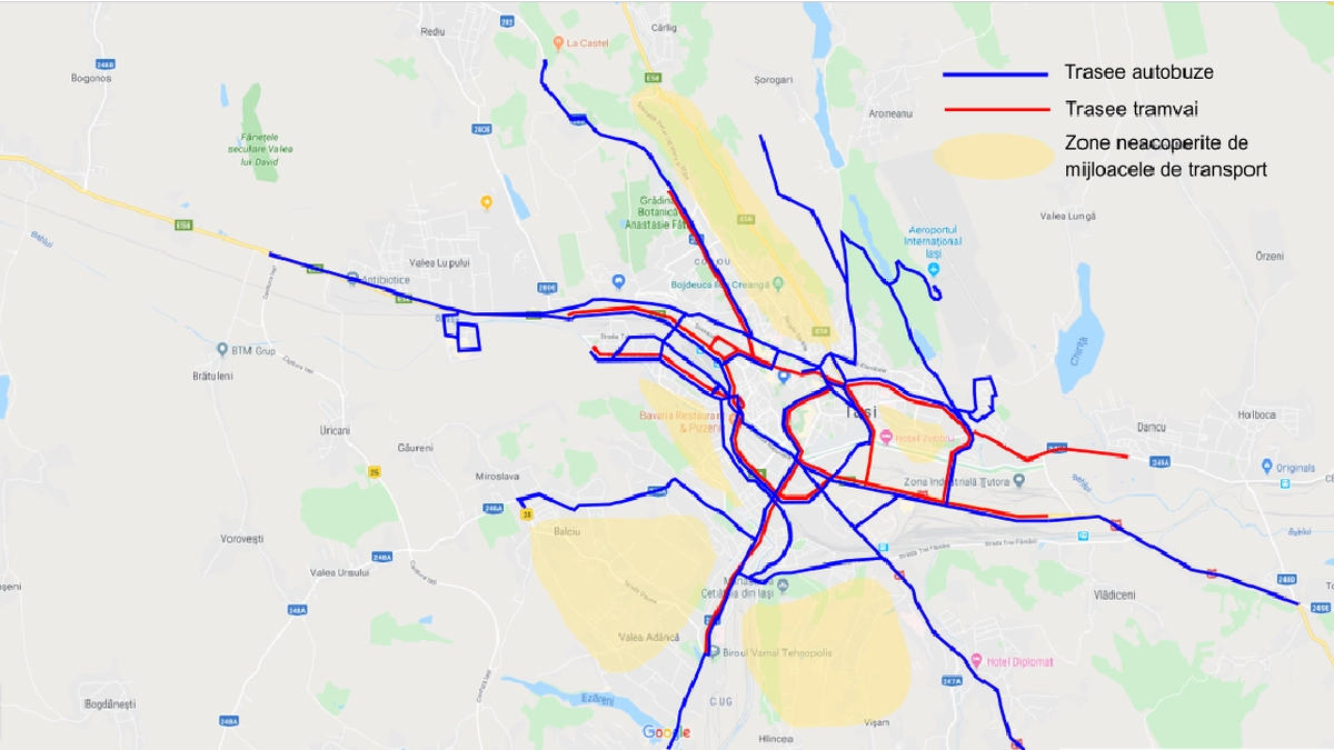 harta transport public Iasi