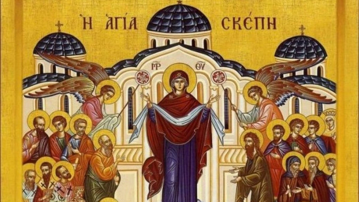 icoana Acoperamantul Maicii Domnului