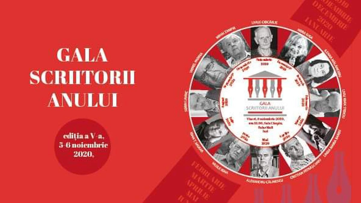 Gala Scriitorii Anului 2020 la Iași