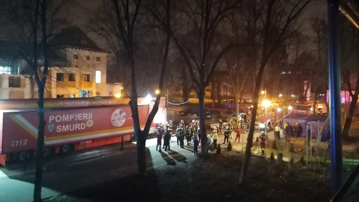 Incendiu Institutul de Pneumoftiziologie Marius Nasta