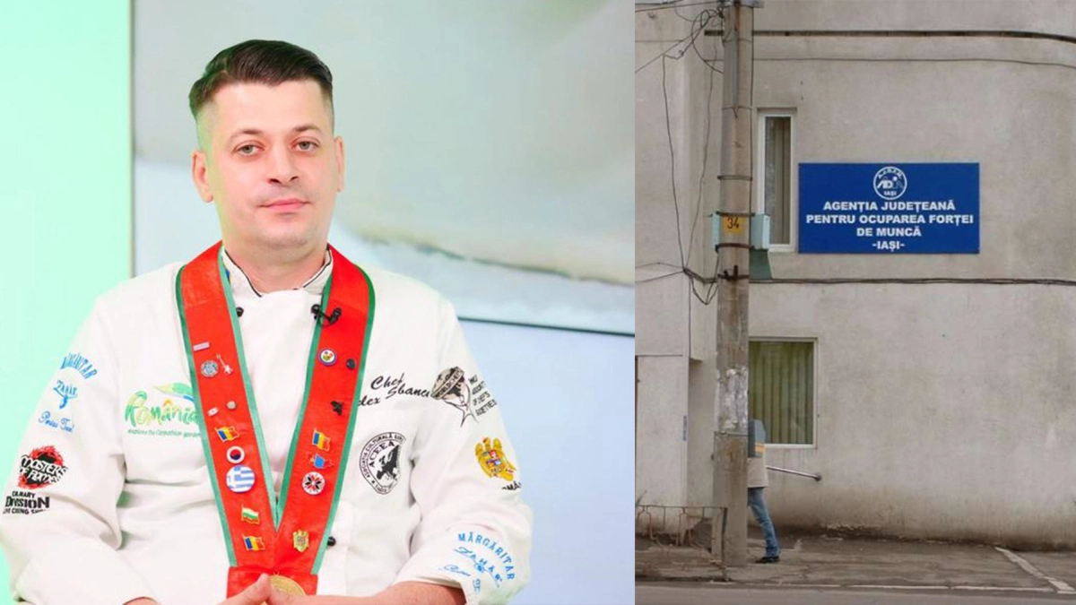 Sediul-AJOFM-Iași-și-Alex-Sbanca-bucătar-din-Iași