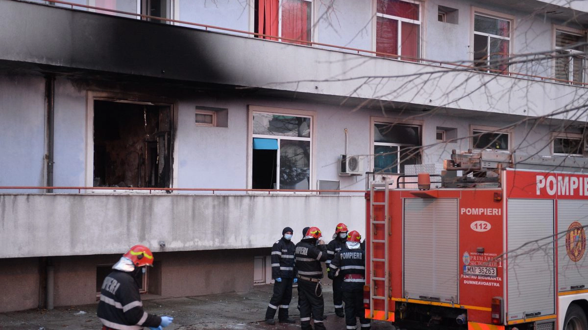BUCURESTI - INSTITUTUL MATEI BALS - INCENDIU