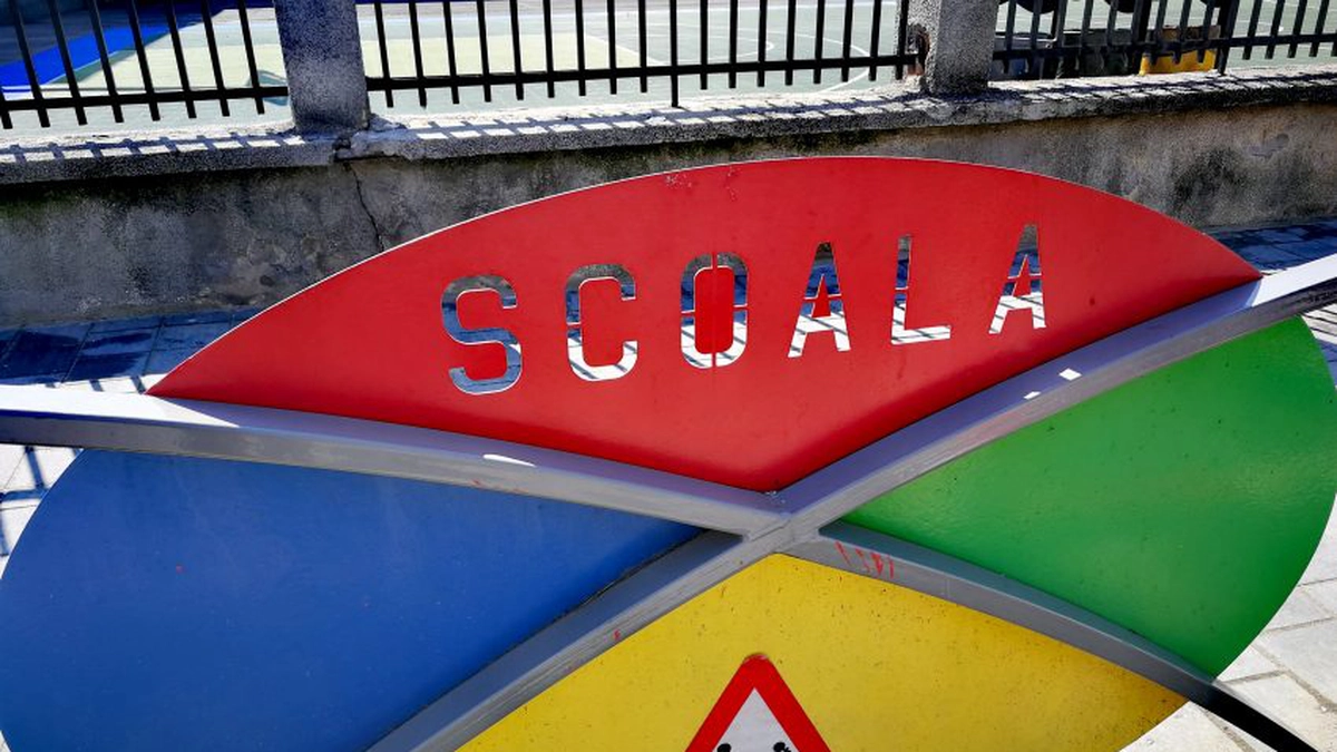 banner cu școala