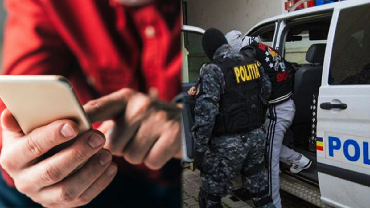 Un-tânăr-dus-de-mascați-și-un-bărbat-cu-un-telefon-mobil-în-mână