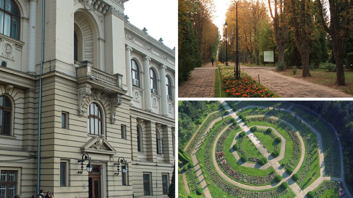 Universitatea-”Alexandru-Ioan--Cuza”-din-Iași,-imagini-din-Grădina-Botanică-”Anastasie-Fătu”-din-Iași
