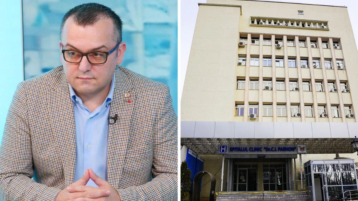 Medicul-Ionuț-Nistor-în-curtea-spitalului-și-clădirea-Spitalului-Parhon-Iași