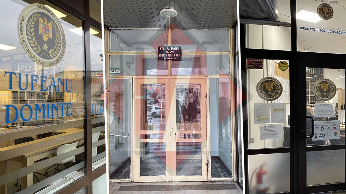 Sediul executorului Bogdan Tufeanu din municipiul Iași