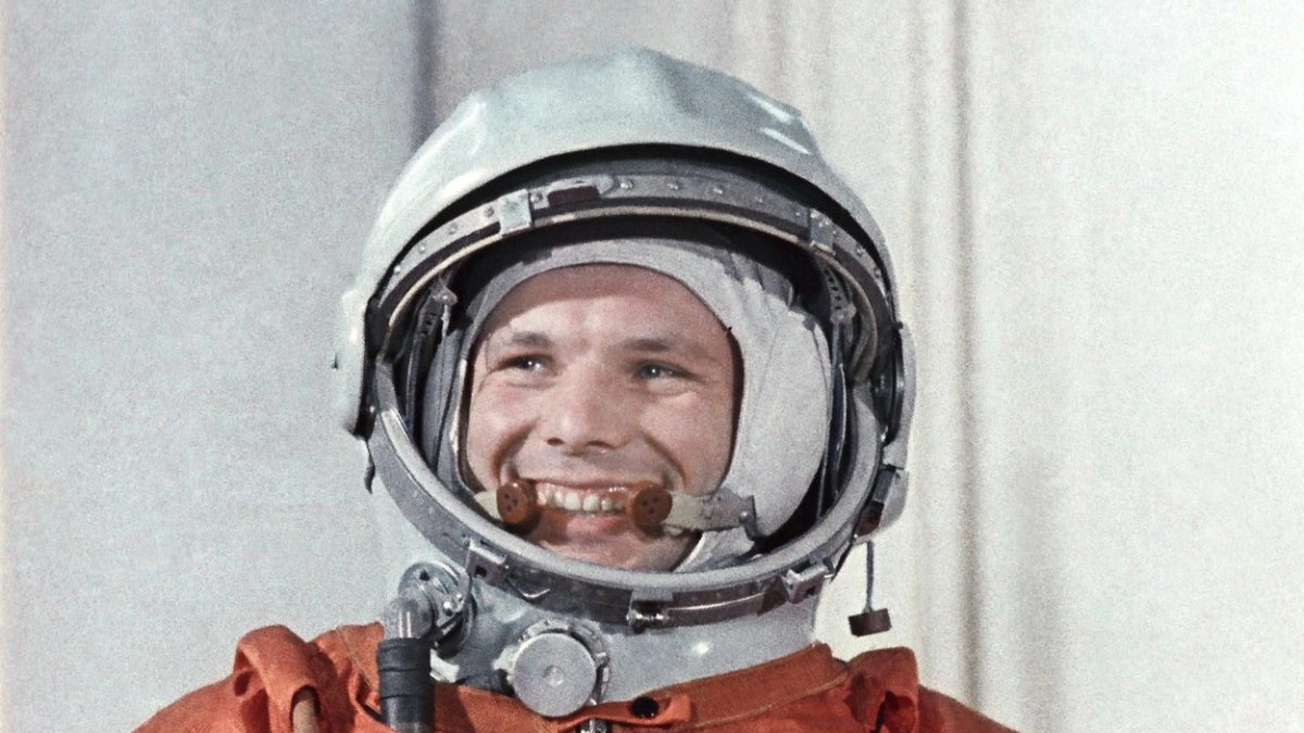 Первый космонавт Земли Гагарин Ю.А., 1961 год
