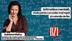 LIVE VIDEO – Aritmetica mentală, cheia pentru un creier mai rapid și o atenție de fier. Adriana Mahu, profesor de matematică și administrator al centrelor educative SmartyKids Iași, vorbește în emisiunea de sănătate BZI LIVE despre metoda care antrenează mintea