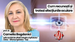 LIVE VIDEO – Atenție la sănătatea ochilor! Prof. dr. Camelia Bogdănici, șefa Clinicii de Oftalmologie de la Spitalul Clinic “Sf. Spiridon” Iași, vine în platoul BZI LIVE