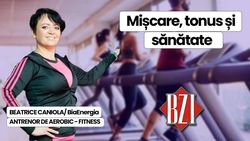LIVE VIDEO – Sănătatea este menținută de un stil de viață echilibrat, unde nu ar trebui să lipsească mișcarea. Aflăm totul despre integrarea sportului în programul nostru de la Beatrice Caniola, instructor de fitness și aerobic în emisiunea de sănătate BZI LIVE