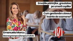 LIVE VIDEO – Stresul examenelor, o provocare pentru elevi și părinți! Emanuela Marcu, bioenergoterapeut și terapeut holistic, invitată la BZI LIVE vine cu soluții pentru gestionarea perioada examenelor, atât pentru elevi cât și pentru părinții lor