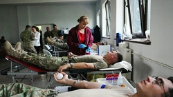 Militarii Batalionului 151 Infanterie „Lupii Negri“ din Iaşi au donat sânge