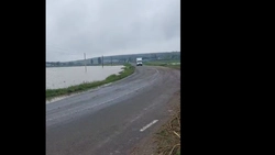 Drumul Județean 281B a fost redeschis circulației rutiere, după ce apele s-au retras