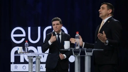 George Simion l-a provocat public pe contracandidatul său Nicușor Dan să răspundă la trei întrebări