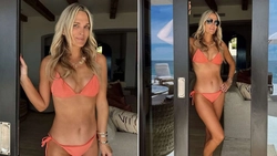 Molly Sims, ipostază incendiară în costum de baie. Imagini din vacanța de lux din Cabo San Lucas