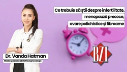 LIVE VIDEO – Dr. Vanda Hatman, invitată la BZI LIVE, va discuta despre ovare polichistice, fibroame uterine, infertilitate și menopauză precoce