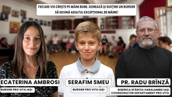 LIVE VIDEO – Ediție de suflet și speranță BZI LIVE alături de pr. Radu Brînză – coordonator Departamentul Pro Vita (Biserica „Sf. Haralambie”) și doi bursieri ai programului, Ecaterina Ambrosi și Serafim Smeu