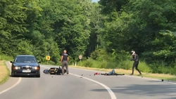 Accident între doi motocicliști la Bârnova. Ambele persoane rănite