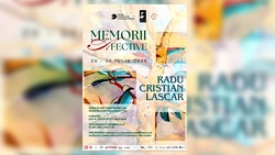 Invitație la expoziția de arte vizuale intitulată „Memorii Afective , semnată de artistul Radu Cristian Lascar, curator prof. Dr. Ofelia Huțul
