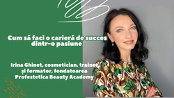 LIVE VIDEO – Irina Ghineț, cosmetician, trainer și formator, fondatoarea Profestetica Beauty Academy, vorbește la PodcastBZI despre cum să faci o carieră de succes dintr-o pasiune