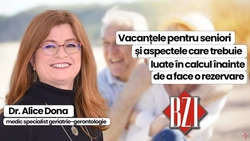 LIVE VIDEO – Vacanțele pentru seniori și aspectele care trebuie luate în calcul înainte de a face o rezervare. dr. Alice Dona, medic specialist geriatrie-gerontologie, oferă informații prețioase la BZI LIVE