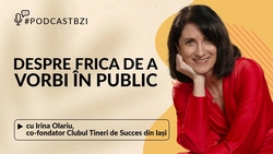 LIVE VIDEO – Irina Olariu, co-fondator Clubul Tineri de Succes din Iași, despre frica de a vorbi în public
