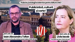 LIVE VIDEO – Top Cultural! Emisiune specială BZI LIVE alături de noua conducere a Editurii Universității „Cuza” din Iași, lect. univ. dr. Livia Iacob și prof. univ. dr. Ioan Alexandru Tofan. Totul despre carte, publicistică, literatură și mediul academic