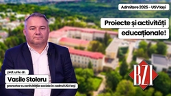 LIVE VIDEO – Top Academic în Studioul BZI LIVE alături de un invitat special, prof. univ. dr. Vasile Stoleru, prorector cu activitățile sociale în cadrul USV Iași! De la Admiterea 2025, proiecte și perspective academice la parteneriatul cu studenții, burse, competiții sportive