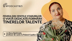 LIVE VIDEO – Profesor de canto la Palatul Copiilor din Iași, de peste 35 de ani, realizator și producător emisiuni TV pentru copii, Anca Apetroaie, vine la PodcastBZI 