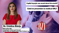 LIVE VIDEO – Atenție la afecțiunile ORL în perioada verii! Dr. Cristina Bânțu medic primar ORL, Spitalul Clinic de Urgență pentru Copii „Sf. Maria” Iași, discută în emisiunea BZI LIVE despre complicațiile afecțiunilor din sfera ORL