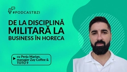 LIVE VIDEO – Marian Perju, manager Zay Coffee & TOTO 9 Gastrobar, despre drumul de la disciplină militară la business în HoReCa