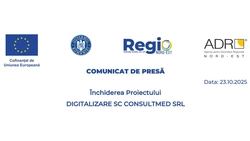 COMUNICAT DE PRESĂ –  Închiderea Proiectului DIGITALIZARE SC CONSULTMED SRL