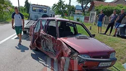 Accident rutier grav la Iași. Două persoane au fost rănit în urma unui impact violent – EXCLUSIV