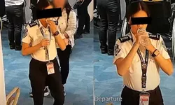 O vameșă de la un aeroport a fost suprinsă în timp ce se chinuia să înghită 300 de dolari 8211 VIDEO